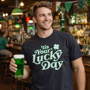St Patrick’s Day Size XL Drinking Love Tee Green Beer Bar March Spring Shirt